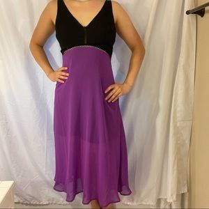 black and purple dress 🖤💜